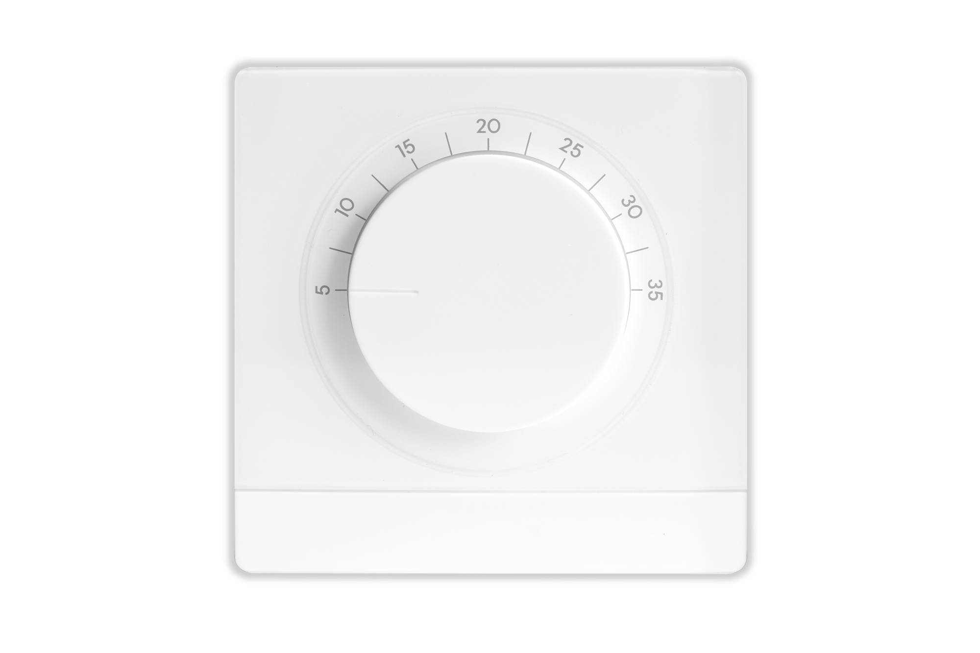 SQ605RF(WB) Superflacher analoger FUNK-RAUMTHERMOSTAT